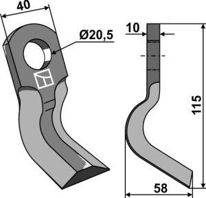 Y-mes 115x40mm