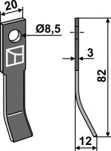 Y-mes 82x20mm