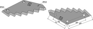 Couteau pour mélangeurs de fourrage