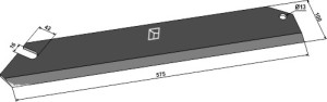 Couteau d'ensileuse 575mm