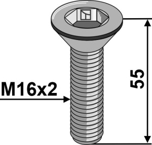 Boulon à six pan creux