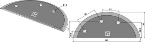 Couteau pour mélangeurs de fourrage
