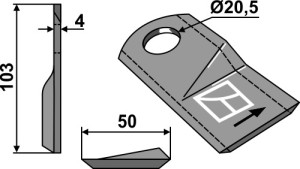 Cyclomesje 103x50mm