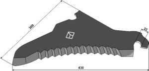 Couteau d'ensileuse 430mm