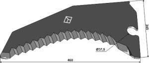 Couteau d'ensileuse 460mm