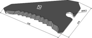 Couteau d'ensileuse 330mm