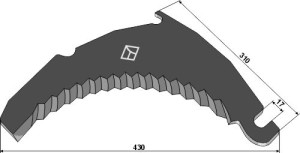 Couteau d'ensileuse 430mm