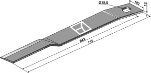 Maaimes 710mm - rechts