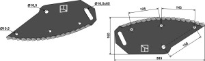 Couteau pour mélangeurs de fourrage