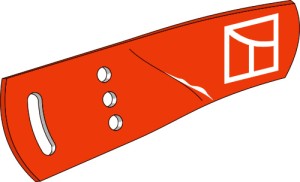 Rallonge de versoir - gauche