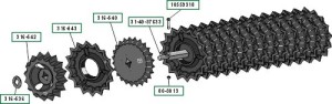 Rouleau denté 1800mm