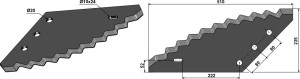 Couteau pour mélangeurs de fourrage