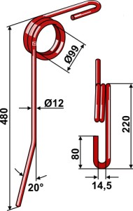 Wiedegtand Ø12mm