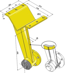 Back disc support reinforced