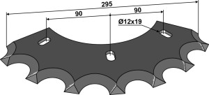Couteau pour mélangeurs de fourrage