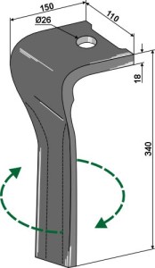 Kreiseleggenzinken, rechts