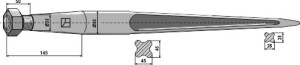 Dent grande charge 1010mm