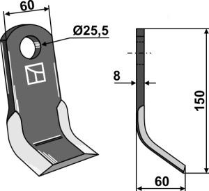 Y-mes 150x60mm