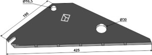 Couteau d'ensileuse 425mm