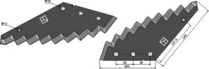 Couteau pour mélangeurs de fourrage - revêtement carbure