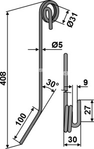 Wiedegtand Ø5mm