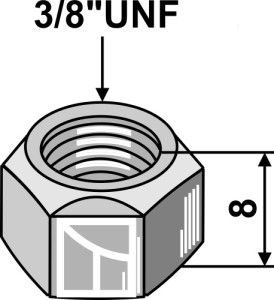 Moer 3/8''UNF