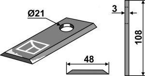 Cyclomesje 108x48mm