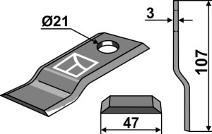 Cyclomesje 107x47mm