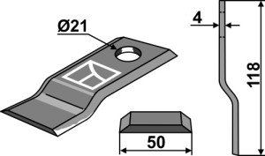 Cyclomesje 118x50mm