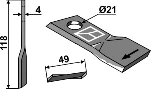 Cyclomesje 118x49mm