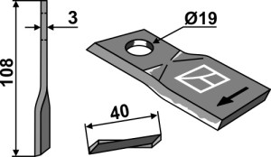 Cyclomesje 108x40mm