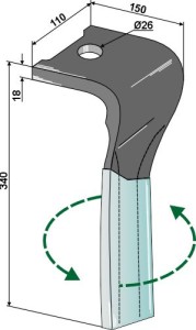 Kreiseleggenzinken (DURAFACE), links