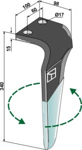 Kreiseleggenzinken (DURAFACE), links