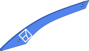 Lame claire-voie SRP236OBL4 - gauche