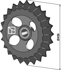 Toothed roller-ring - Ø450mm