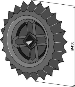 Toothed roller-ring - Ø450mm