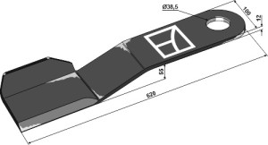 Maaimes 620mm - links