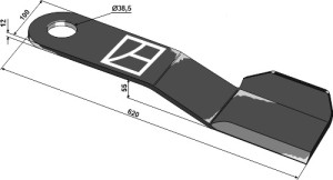 Maaimes 620mm - rechts
