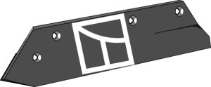 Soc renforcé - plaqué revêtement carbure-côté envers - gauche