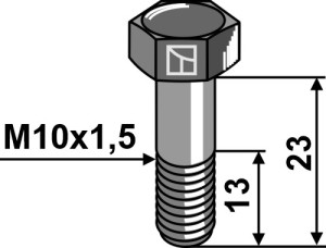 Zeskantbout - M10x1,5 - 8.8