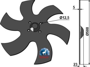 Levelling disc - right