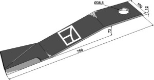 Maaimes 760mm - links