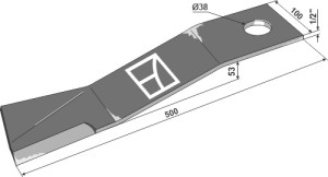 Maaimes 500mm - links