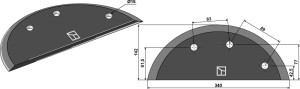 Voermengwagenmes - hardmetaaloplassing