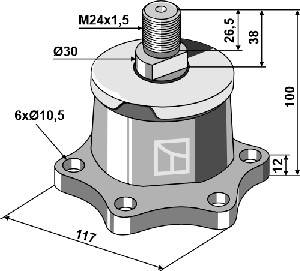 Bearing - right thread