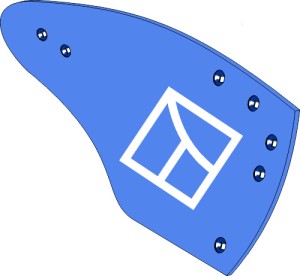 Streichblech-Hinterteil HRP-297R - rechts