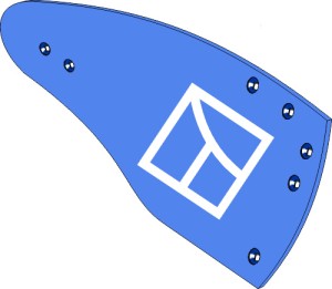 Streichblech-Hinterteil HRP-327P - rechts