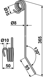Wiedegtand Ø8mm