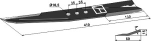 Maaimes 410mm - rechts