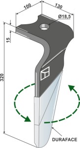 Kreiseleggenzinken (DURAFACE), links